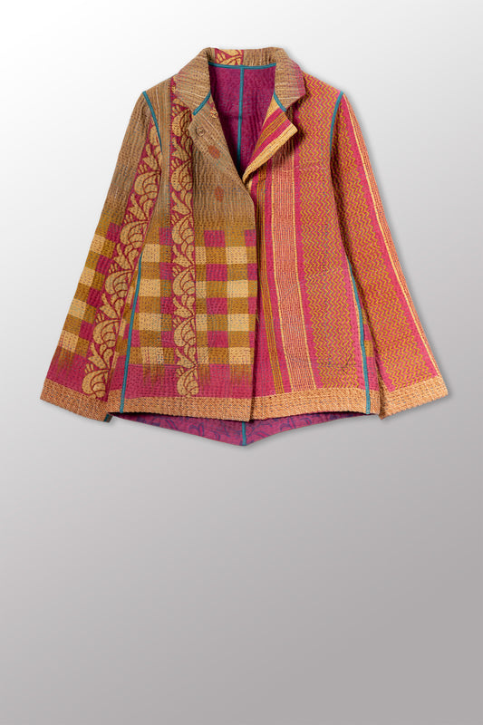 COTTON OVERDYE KANTHA SIMPLE JKT - ov4022-cfus004s -