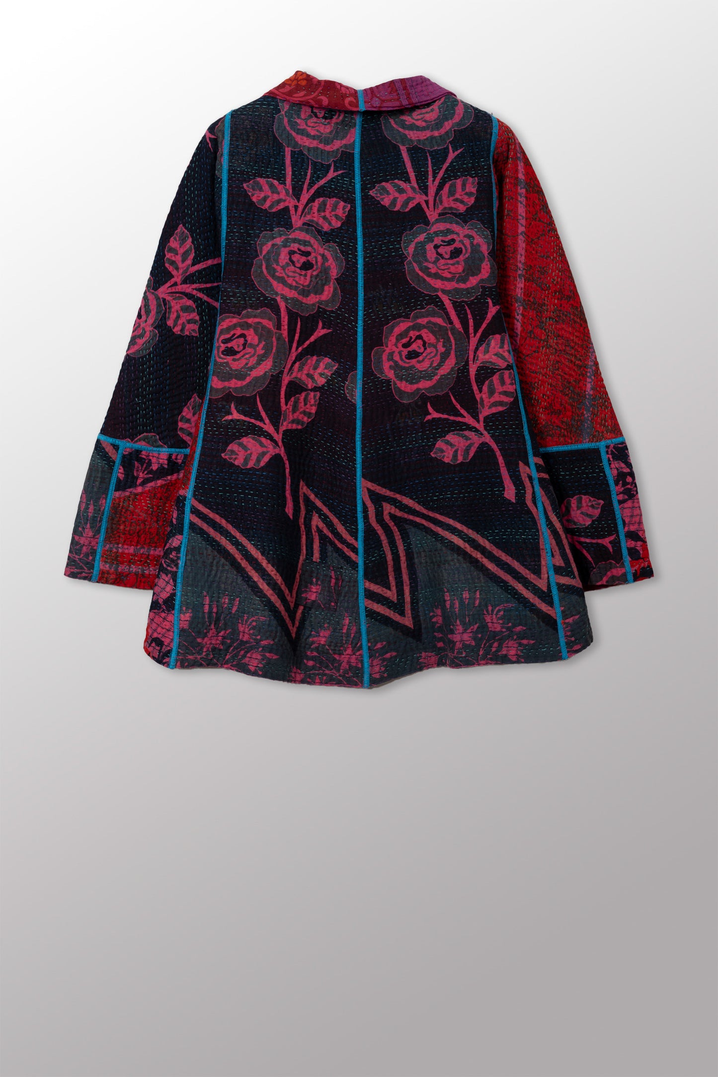 COTTON OVERDYE KANTHA FLARE SHORT JKT - ov4011-cfus001m -
