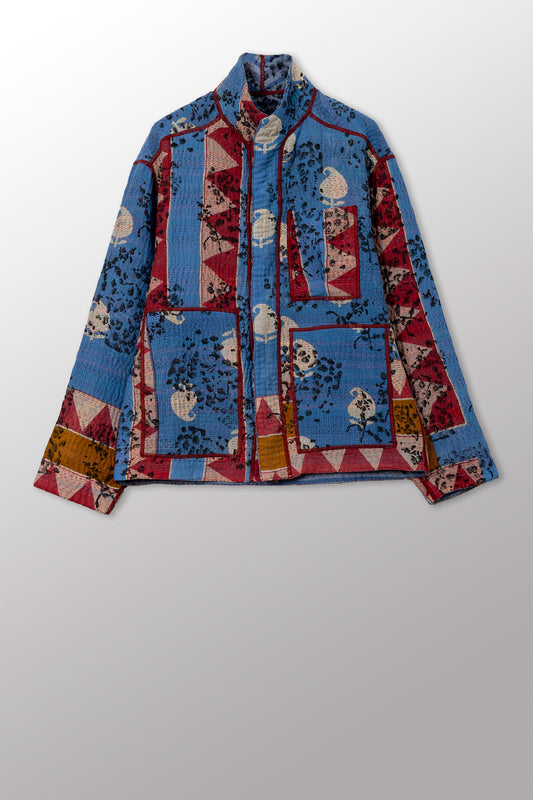 VINTAGE COTTON KANTHA MEN'S BLOUSON - cv4040-0035s -