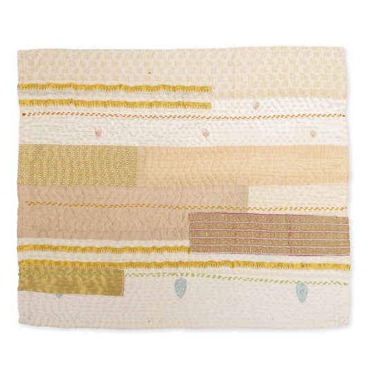 New Dawn Jewel Striped Placemats -Ivory (Set of 2)