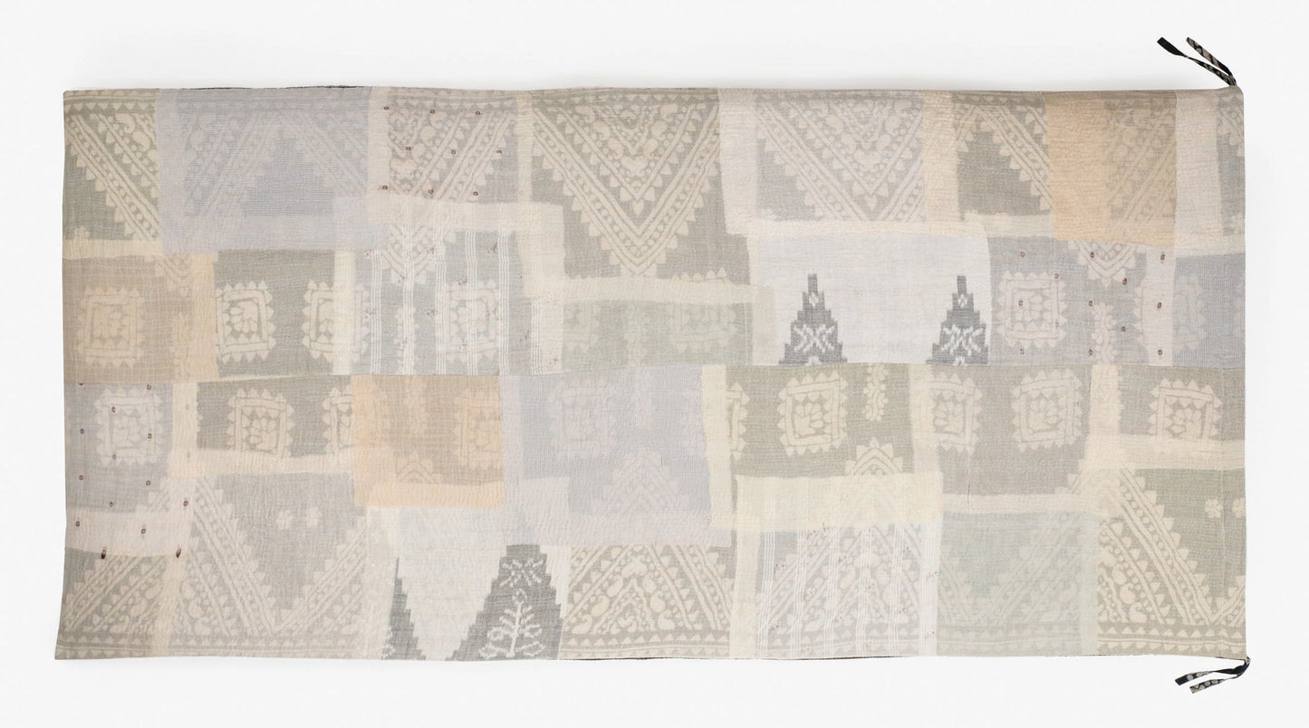 Mosaic Fray Handmade Vintage Kantha Day Bed Mattress Cover -Carrots