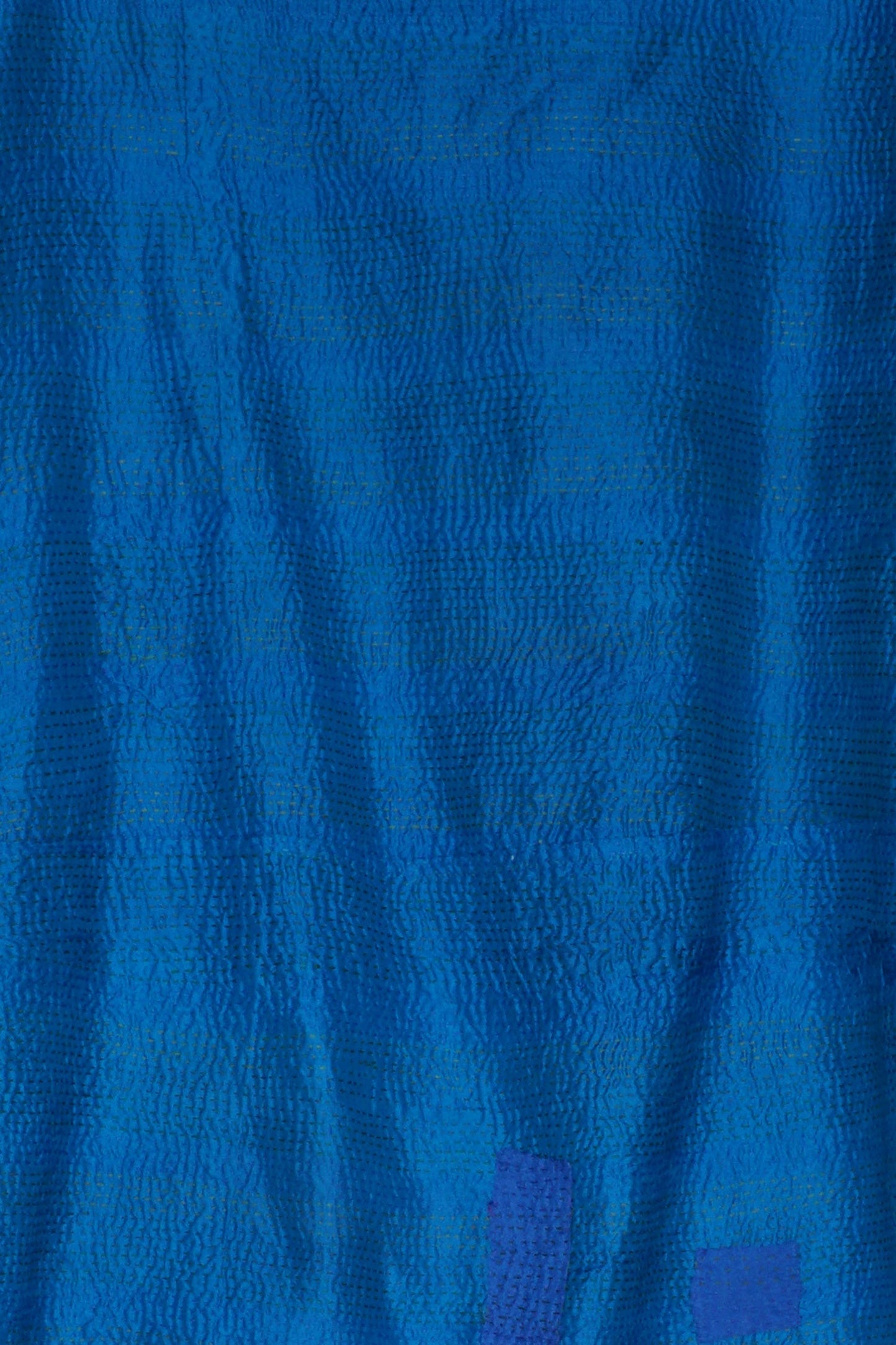 COTTON SILK SW PATCH KANTHA STRAIGHT NECK JKT - ws2058-tuq -