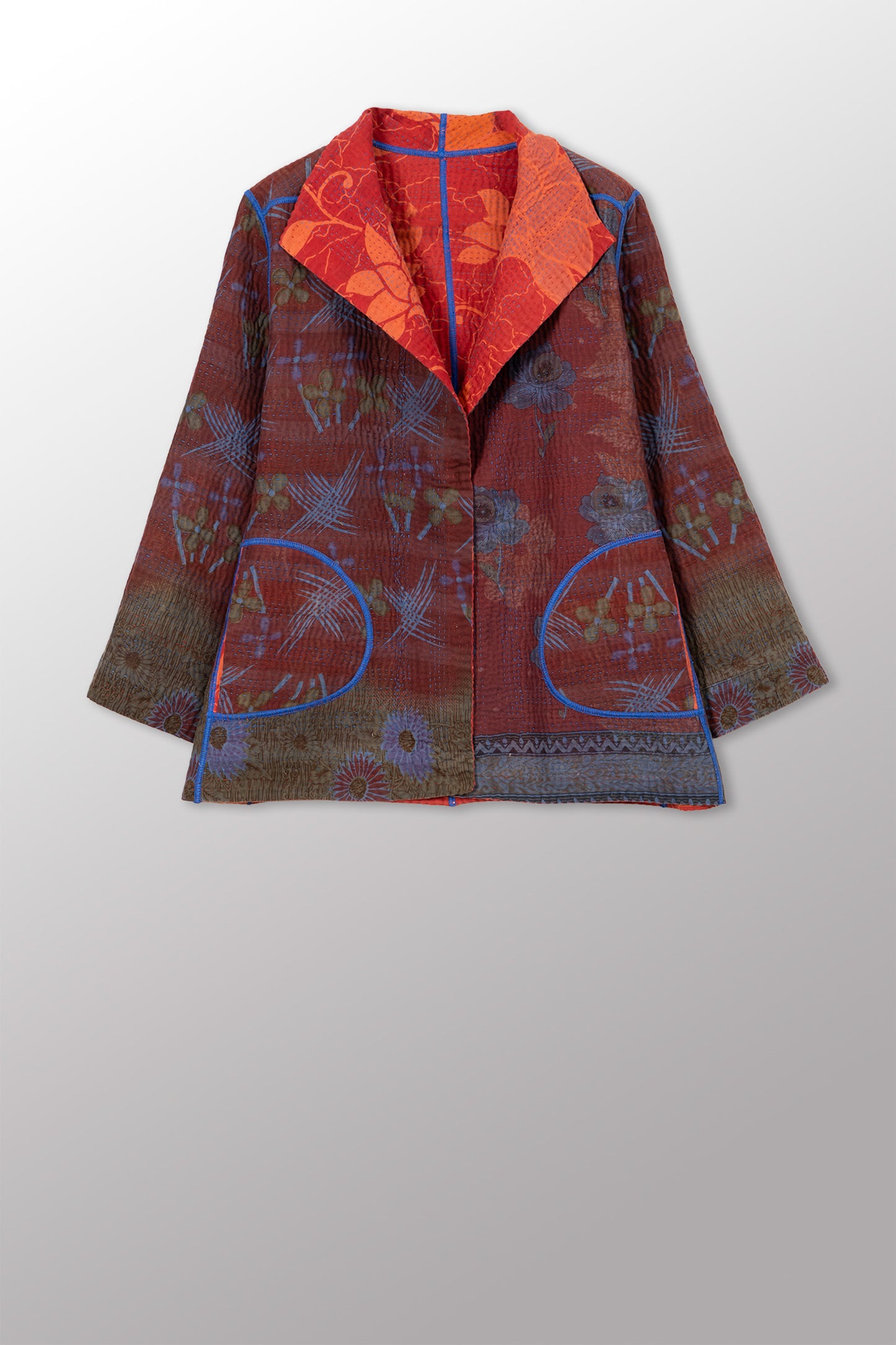 COTTON OVERDYE KANTHA SHORT JKT - ov4007-cblo001l -