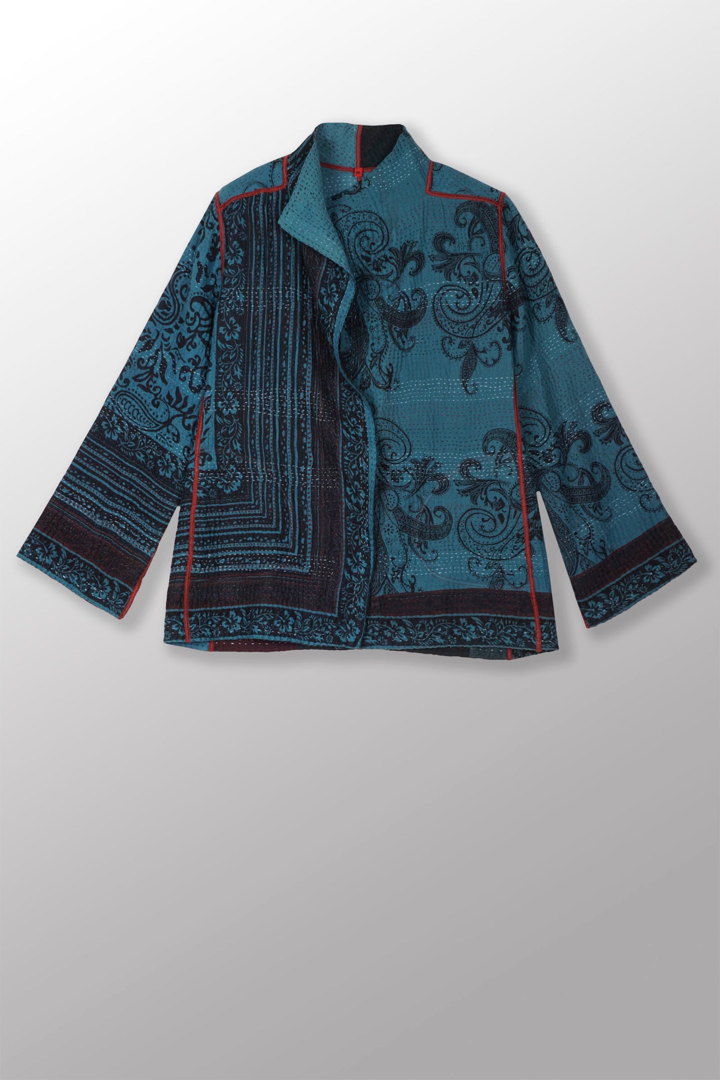 PAISLEY & PATCH KANTHA SHORT JKT - py4007-blu -